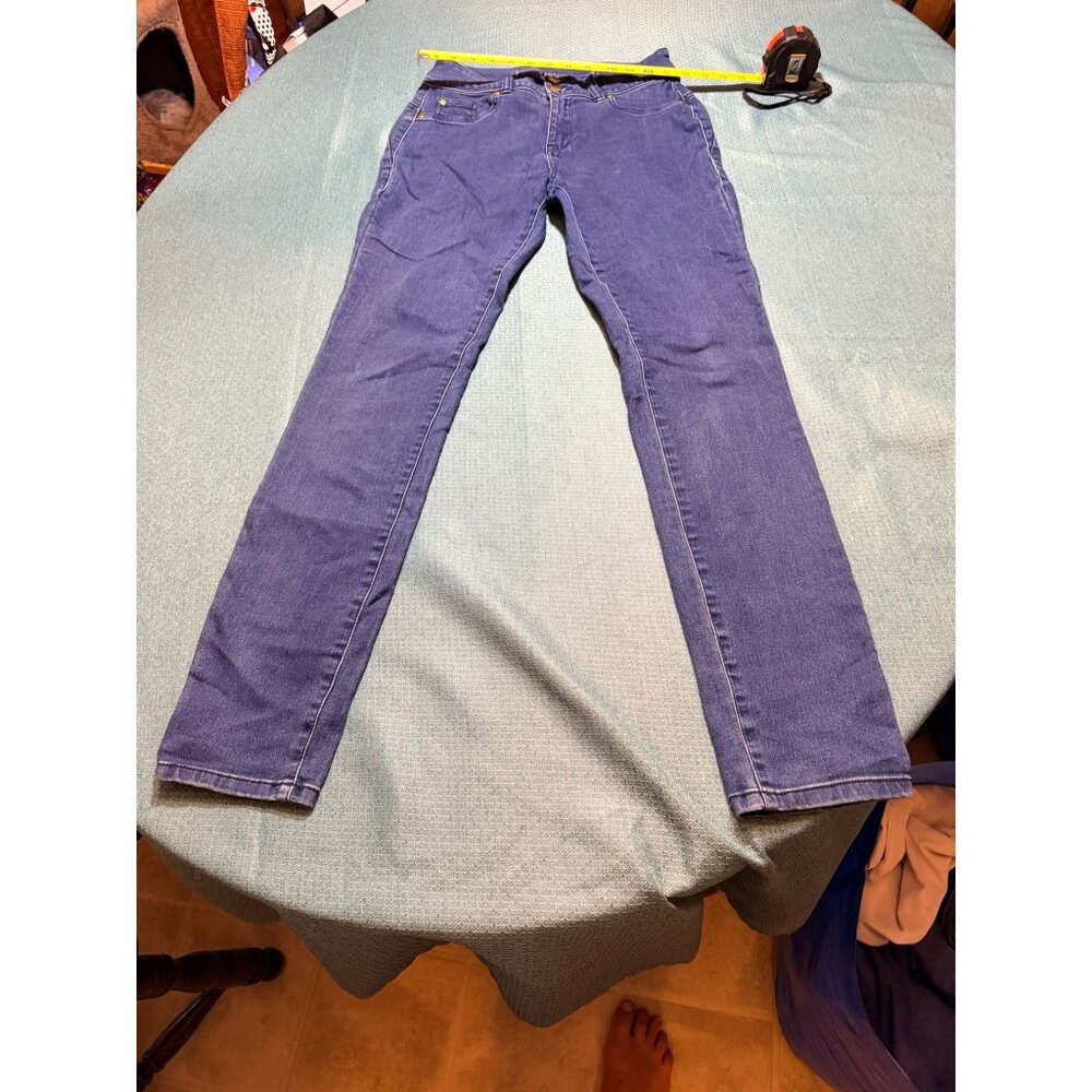IMAN Womens Blue Skinny Jeans Size 4 Long Stretch Denim